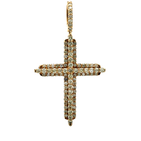 10kt Yellow Gold 1.50ct tw Diamond Cross Pendant