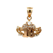14kt Yellow Gold CZ Sweet 16 Pendant 