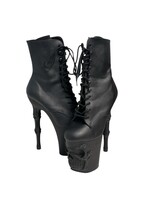 Pleaser Boots Rapture - 1020 Black Vegan Leather 
