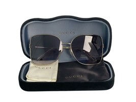 Gucci GG1282SA Women's Square Metal Oversize Sunglasses 