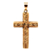 10kt Yellow Gold Cross Diamond Cut Pendant