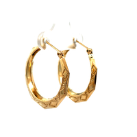 14kt Yellow Gold Hoop Earrings