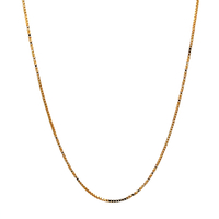  14kt Yellow Gold 18" 1mm Box Link Chain