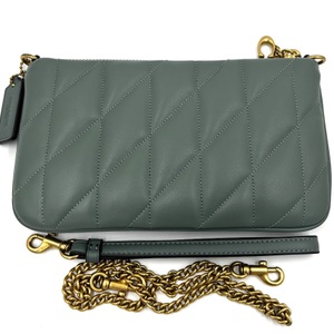 Coach CW580 Pillow-Quilt Nappa Leather Pouch Bag Clutch Wristlet