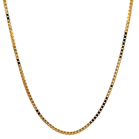 14kt Yellow Gold 18" 1.25mm Box Link Chain