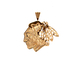 14kt Yellow Gold Blackhawks Pendant