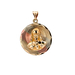 14kt Tri-Color Double Sided Religious Pendant 