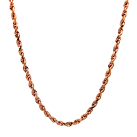 14kt Rose Gold 20" 3mm Rope Chain 