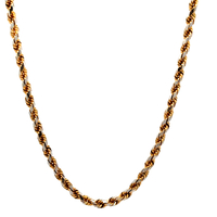 10kt Yellow Gold 20" 3.25mm Rope Chain