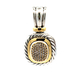 David Yurman Sterling & 18kt Yellow Gold Albion Pave Diamond Pendant 