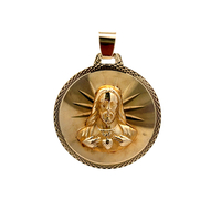 14kt Yellow Gold Jesus Medallion