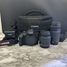Canon EOS Rebel T7 DSLR Camera EF18-55mm + EF 75-300mm Lens And Carrying Case