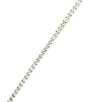 10kt Two Tone 7" 3.5mm .48cttw Diamond Bracelet