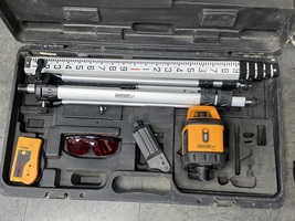 Johnson 40-6519 Self-Leveling Rotary Laser,Red,Horizontal Projection.