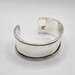  Mexico Sterling Silver 925 Wide Cuff Bracelet Rope Edge 51.2g 7"