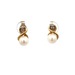 14kt Yellow Gold Diamond & Pearl Earrings