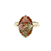 10kt Tri-Color Leaf Ring