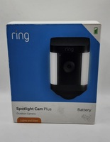 Ring Spotlight Cam Plus Battery + Hardwired Kit Outdoor Security Camera New