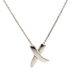 Tiffany & Co. Paloma Picasso Sterling Silver Graffiti X Pendant Necklace W/Pouch