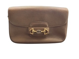 Gucci Horsebit 1955 Brown Leather Bag 
