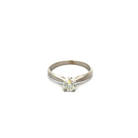 14kt White Gold Solitaire Ring