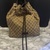 Gucci Drawstring  Monogram Bookbag Authenticated