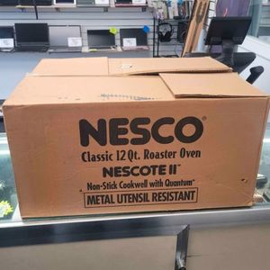 NESCO Classic 12 Qt Roaster Oven Nescote II w/ Rack & Buffet Server Kit