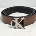 Calvin Klein Men’s Brown Leather Belt 45" CK Logo Buckle