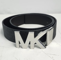 Michael Kors Men’s Reversible Belt Black MK Logo Buckle Size L