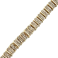 14kt Yellow Gold 7" 13.5mm 10.00ct tw Diamond Bracelet
