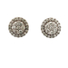 14kt White Gold .70ct tw Diamond Cluster Stud Earrings