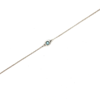 Tiffany & Co. Elsa Peretti Aquamarine Bracelet With Box & Pouch