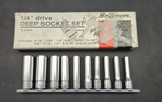 Snap-on 113TMMY 1/4" Drive Metric 6-Point Socket Set 13pc w/ Rail & Box