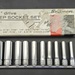 Snap-on 110STMY 1/4" Drive SAE Deep Socket Set 10-Pc w/ Rail & Box