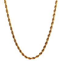 14kt Yellow Gold 24" 2.75mm Solid Rope Chain
