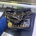 Authentic CHANEL Mini 22 Hobo Black Leather Chain Shoulder Bag