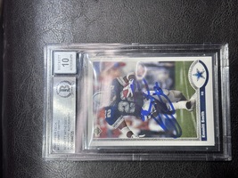 Emmitt Smith Authentic Autograph By Beckett Autograph Graded