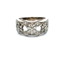 14kt White Gold .40ct tw Diamond Flower Ring