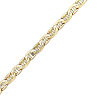 14kt Yellow Gold 7" 4.25mm Mariner Link Bracelet 