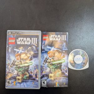 LEGO Star Wars III: The Clone Wars (Sony PSP, 2011) — Complete w/ Case & Manual