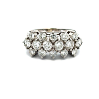 14kt White Gold 1.85ct tw Diamond Cluster Ring