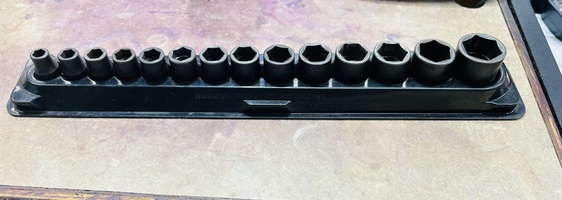 SNAP ON TOOLS USA 14Pc 3/8" Drive Metric Shallow Impact Socket Set 214IMFMYA