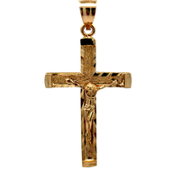 10kt Yellow Gold Crucifix Cross Pendant
