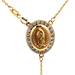 10kt Yellow Gold 16" CZ Rosary
