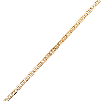 14kt Yellow Gold 7.5" 3.5mm Mariner Link Bracelet 