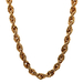 14kt Yellow Gold 29" 7.25mm Semi Solid Rope Chain 