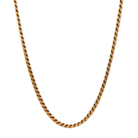 14kt Yellow Gold 20" 4mm Cuban Link Chain 