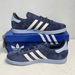 Adidas Gazelle Suede Sneakers Tech Indigo Blue White Mens US 9.5