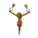 14kt Two Tone Crucifix Pendant