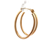 14kt Yellow Gold Oval Hoop Earrings 